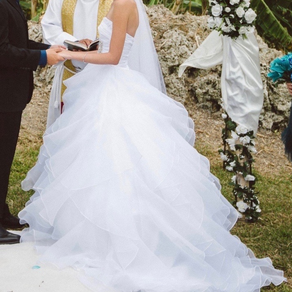 Alfred Angelo White Cinderella Wedding Dress